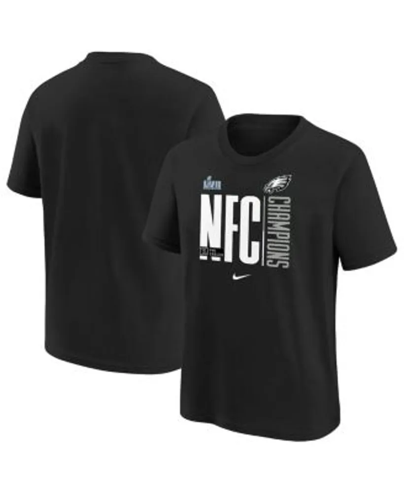 Nike Youth Boys Black Philadelphia Eagles 2022 NFC Champions Iconic T-shirt
