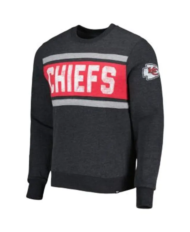 Men's '47 Heathered Scarlet San Francisco 49ers Bypass Tribeca Pullover Sweatshirt Size: Large