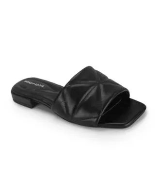 Miami Heat ISlide Youth Mascot Slide Sandals - Black