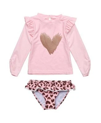 Baby Girls Wild Love LS Ruffle Set