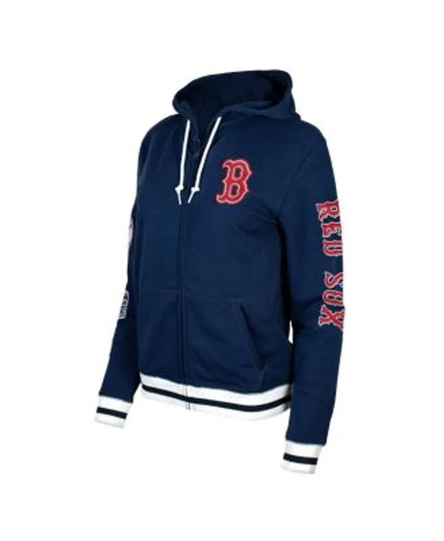 Women's New Era White Boston Red Sox Tie-Dye Full-Zip Hoodie