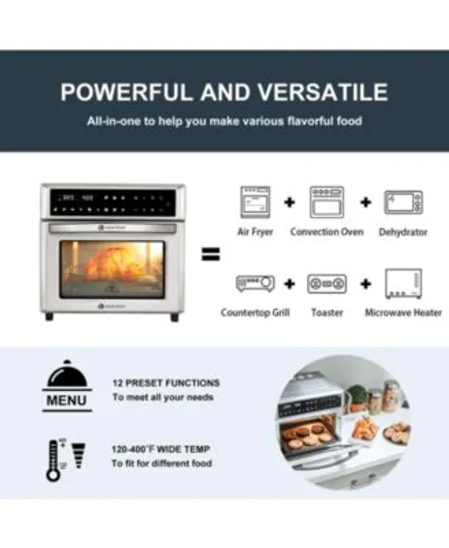 21.5 Quart 1800W Air Fryer Toaster Countertop Convection Oven with