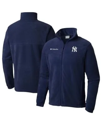 Men's G-III Sports by Carl Banks Navy New York Yankees Off Tackle Full-Zip Track Jacket Size: Medium