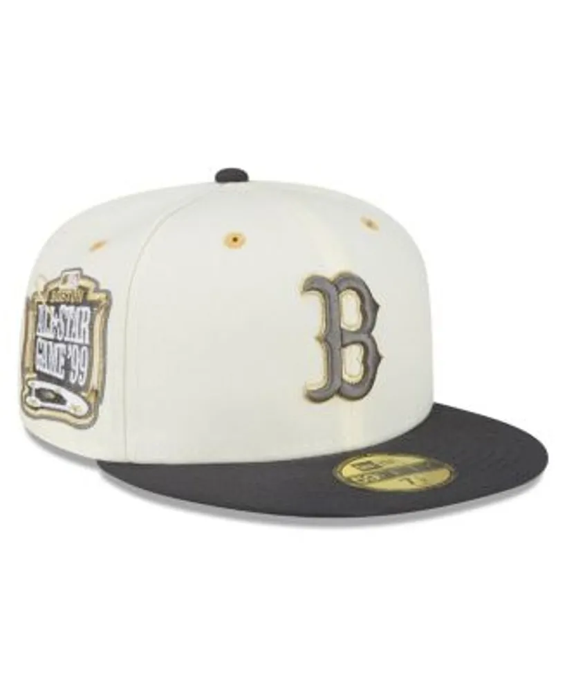 New Era Men's White, Charcoal Boston Red Sox 1999 MLB All-Star Game Chrome  59FIFTY Fitted Hat