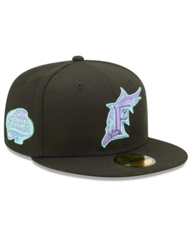 Men's Florida Marlins New Era Black/Pink 2003 World Series