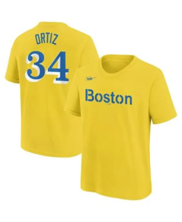 Nike Big Boys David Ortiz Navy Boston Red Sox Big Papi Name and Number T- shirt - Macy's