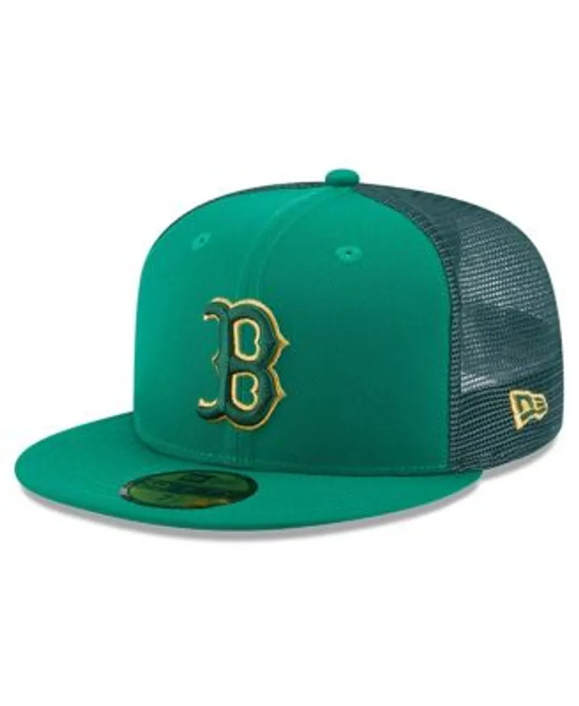 Men's New Era Kelly Green Boston Red Sox White Logo 59FIFTY Fitted Hat 