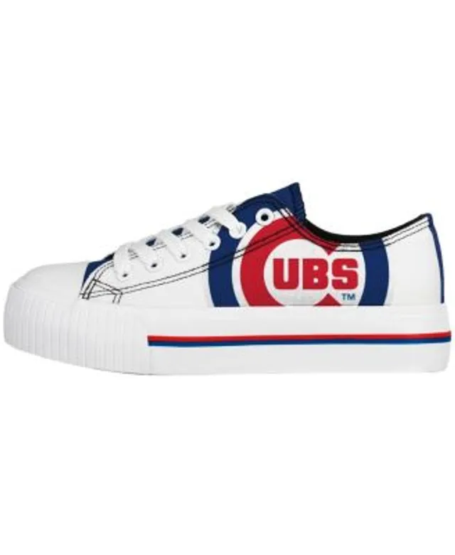 Women's FOCO Milwaukee Brewers Platform Canvas Shoes in White