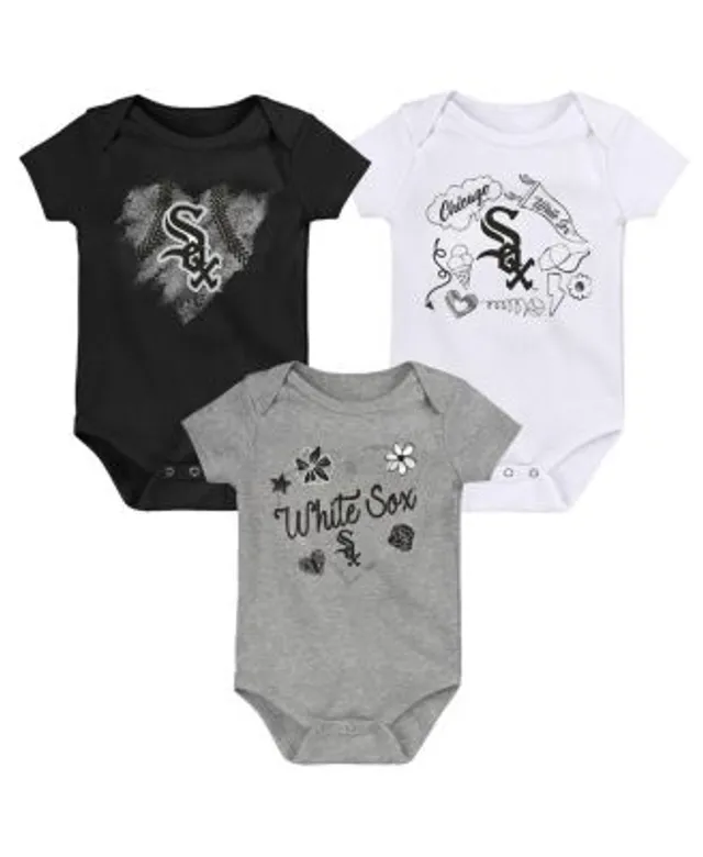 Chicago Bears Infant Born to Be 3-Pack Bodysuit Set - Navy/Orange/Heather  Gray