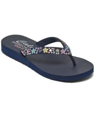 Women's Cali Meditation - Dancing Daisy Flip-Flop Thong Athletic Sandals from Finish Line