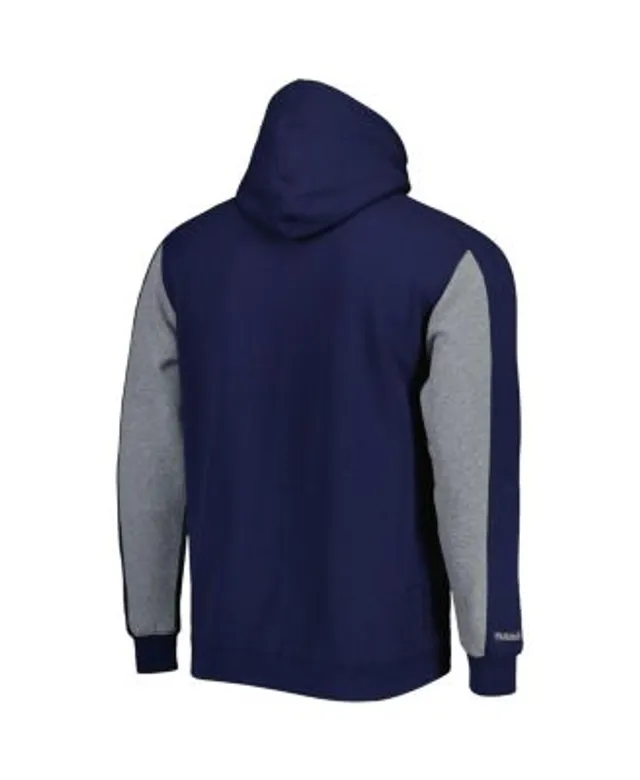 Mitchell & Ness Men's Navy, Gray New York Yankees Colorblocked Fleece Pullover  Hoodie - Macy's