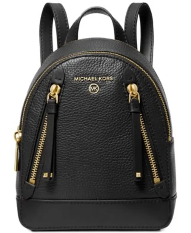 Michael Kors Signature Brooklyn Studded Backpack (Brown)