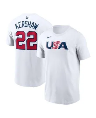 Nike Men's Clayton Kershaw Los Angeles Dodgers Name and Number Player T- Shirt