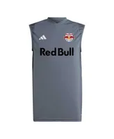 Men's Adidas Gray New York Red Bulls 2023 On-Field Sleeveless Training Jersey Size: Small