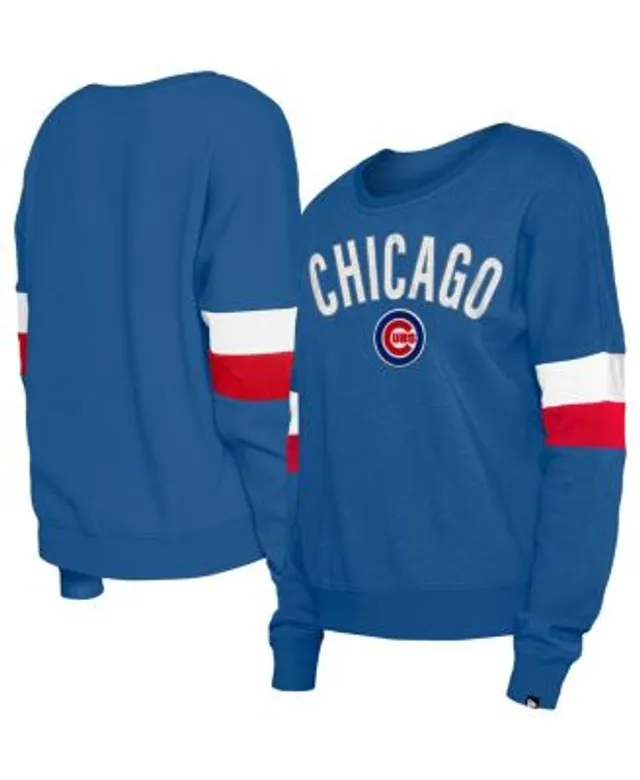 Chicago Cubs Ladies French Terry Crew Long Sleeve T-Shirt
