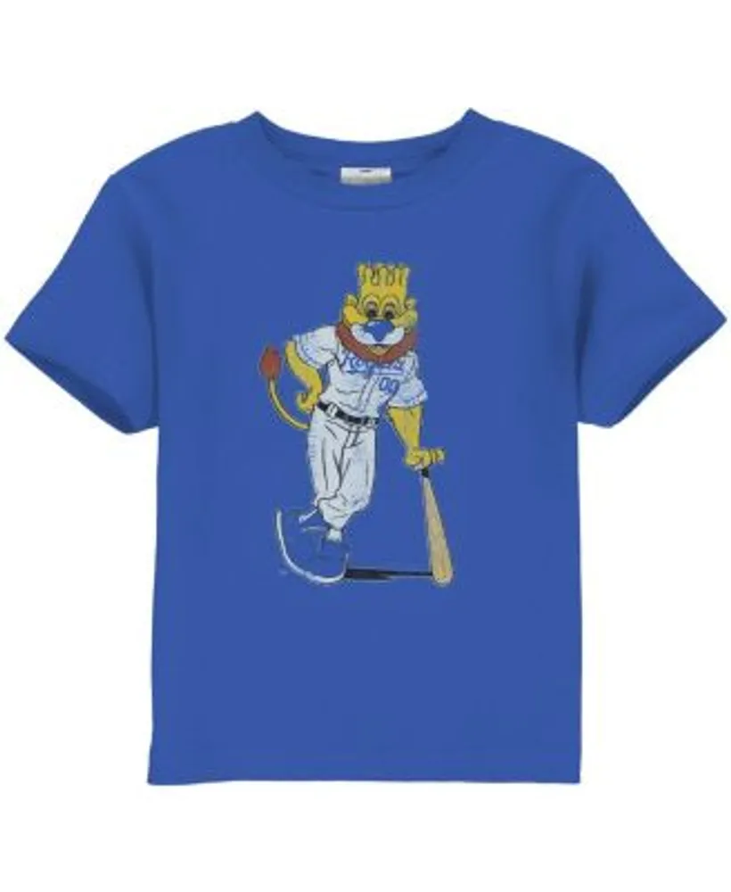 Kansas City Royals Toddler Distressed Mascot T-Shirt - Royal Blue