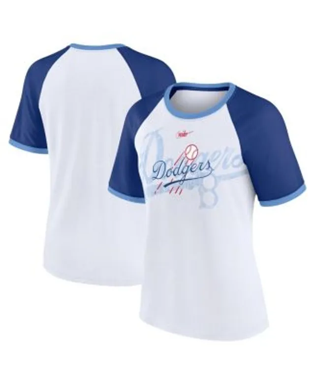 Women's Nike Light Blue/Heathered Royal Kansas City Royals Cooperstown Collection Rewind Raglan T-Shirt Size: Medium