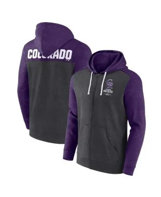 Men's Fanatics Branded Heathered Charcoal/Purple Baltimore