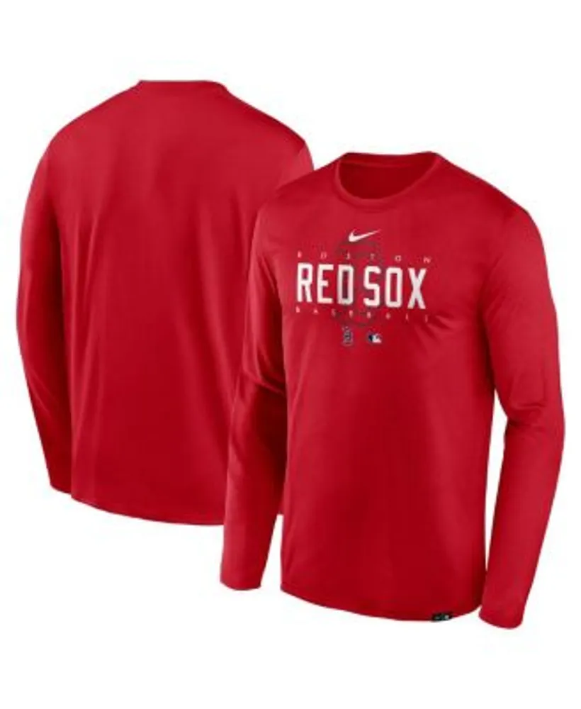 Nike Men's Red Boston Sox Authentic Collection Team Logo Legend