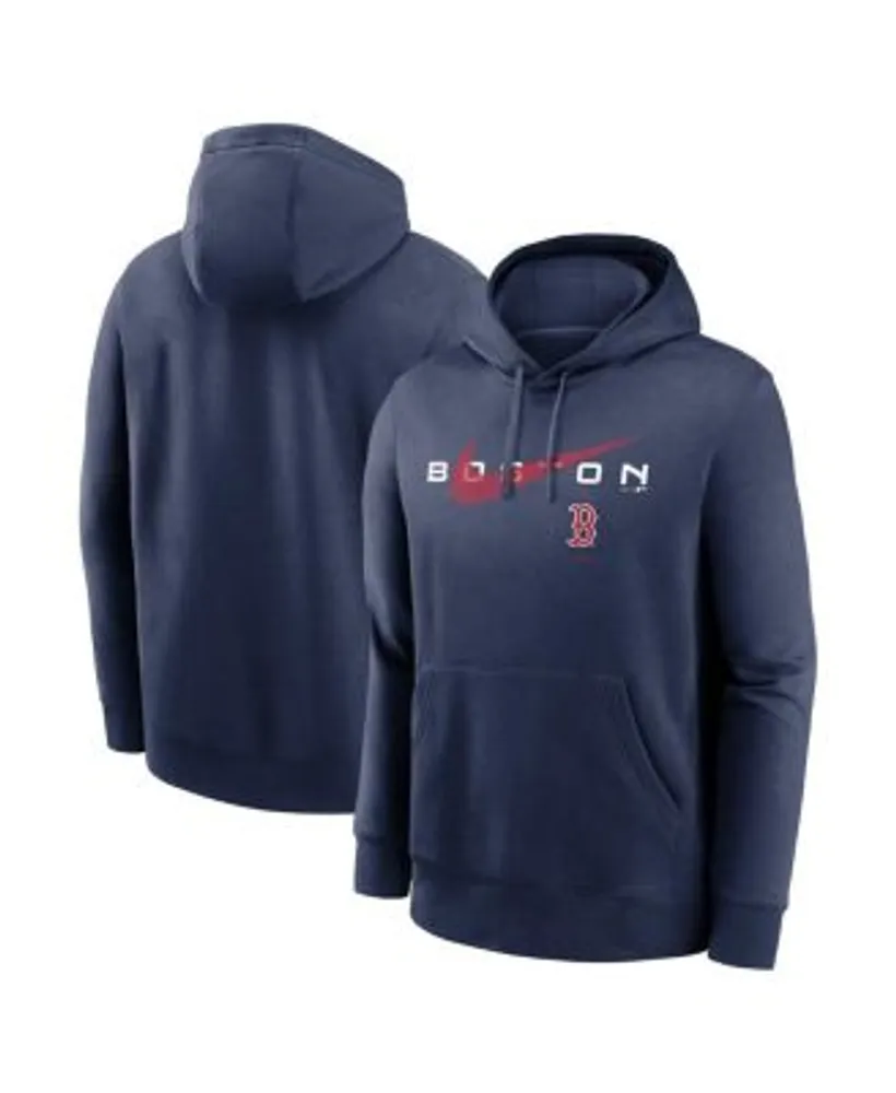 Youth Navy Boston Red Sox Team Color Wordmark Full-Zip Hoodie