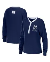 New York Yankees WEAR by Erin Andrews Women's Plus Size Knitted