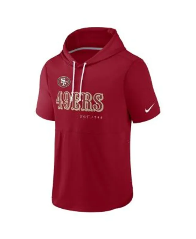 Nike Men's Scarlet San Francisco 49ers Wordmark Performance Pullover Hoodie - Scarlet