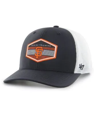 San Francisco Giants New Era 2023 Spring Training Patch A-Frame Trucker  9FORTY Snapback Hat - Black