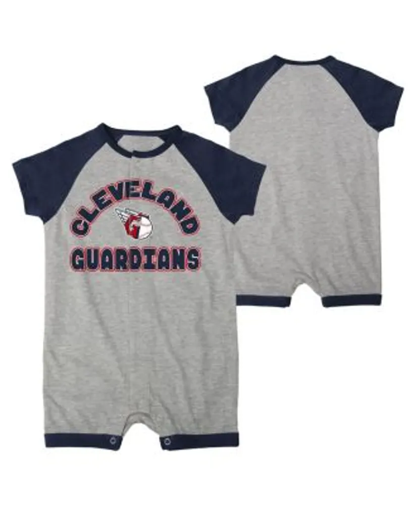 Outerstuff Newborn & Infant Heather Gray St. Louis Cardinals Extra Base Hit Raglan Full-Snap Romper