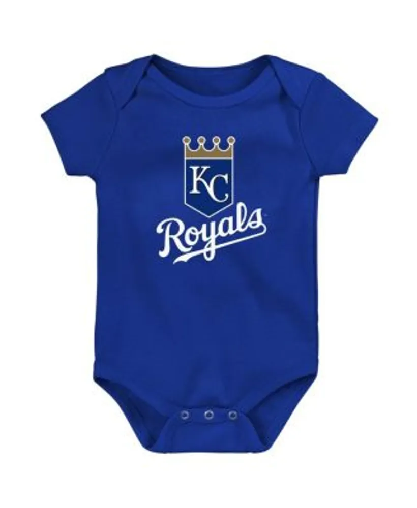Outerstuff Newborn and Infant Boys Girls Royal Kansas City Royals Primary  Team Logo Bodysuit