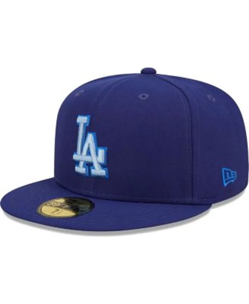 Men's New Era Stone/Royal Los Angeles Dodgers Retro 59FIFTY Fitted Hat