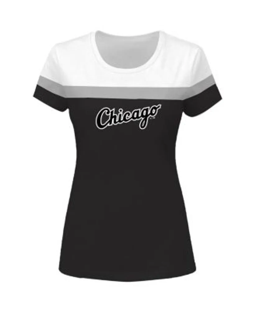 Profile Women's White, Black Chicago White Sox Plus Colorblock T-shirt