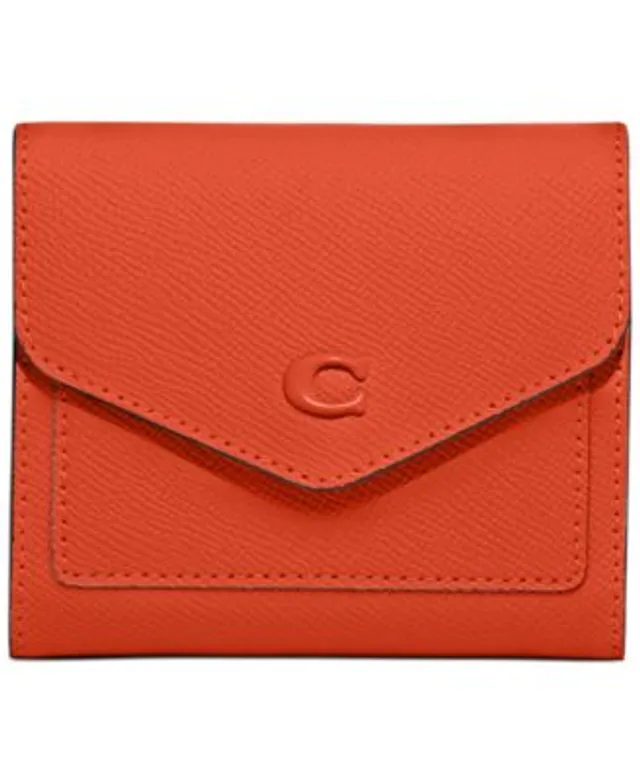 COACH Essential Coated Canvas Signature Mini Trifold Wallet - Macy's