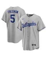 Freddie Freeman Los Angeles Dodgers Dark Gray Jersey - All