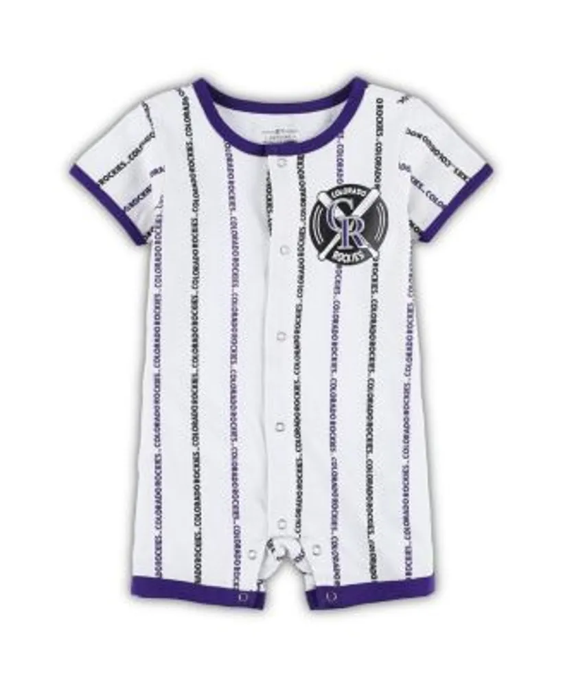 Chicago White Sox Infant Pinstripe Power Hitter Coverall - White