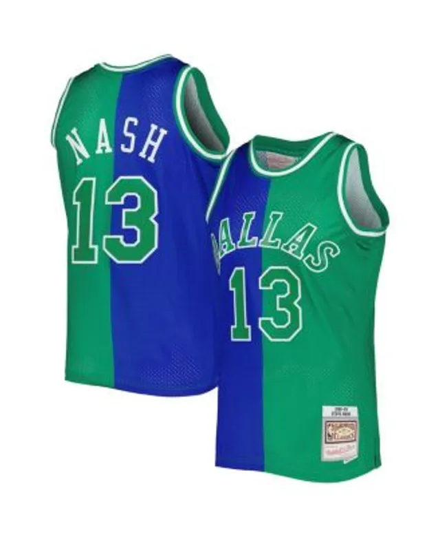 Mitchell & Ness Men's Steve Nash Blue Dallas Mavericks 1998-99 Hardwood  Classics Marble Swingman Jersey