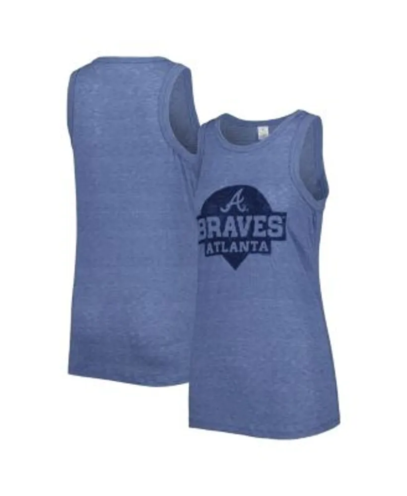 Soft as a Grape Women's Soft as a Grape Navy Milwaukee Brewers Plus High  Neck Tri-Blend Tank Top