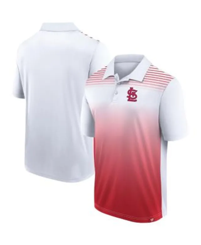 Profile Men's White and Red St. Louis Cardinals Big Tall Sublimated Polo  Shirt