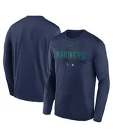 Seattle Mariners Nike Team Large Logo Legend Performance T-Shirt - Navy