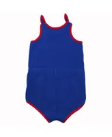 Outerstuff Newborn White/Royal Chicago Cubs Power Hitter Short Sleeve Bodysuit