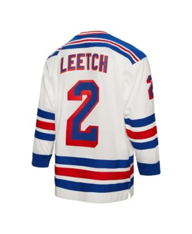 Men's Mitchell & Ness Brian Leetch White New York Rangers Name Number T-Shirt Size: Small