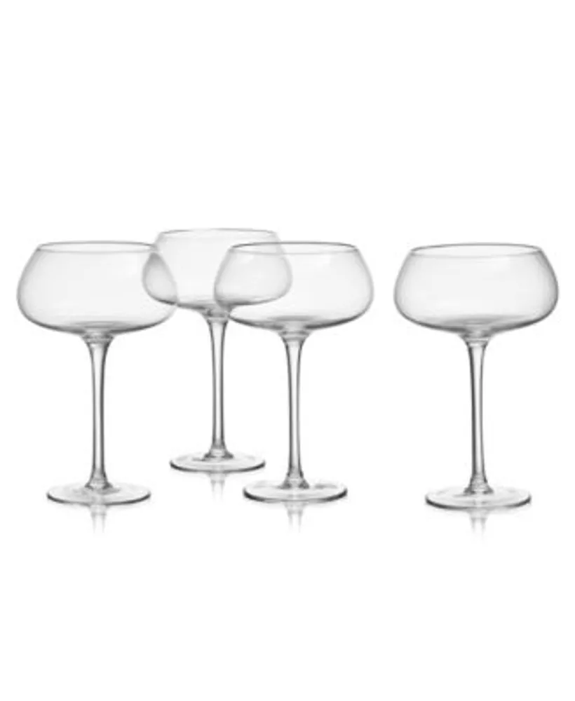 Mikasa Party Stemless Toasting Flutes Set of 4, 9.5 oz - Macy's