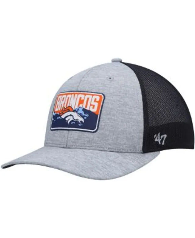 Men's Denver Broncos New Era Black Gulch 39THIRTY Flex Hat