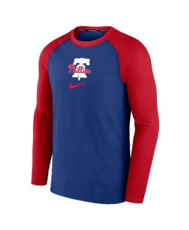 Houston Astros Nike Authentic Collection Raglan Performance Long Sleeve T- Shirt - Orange/Navy