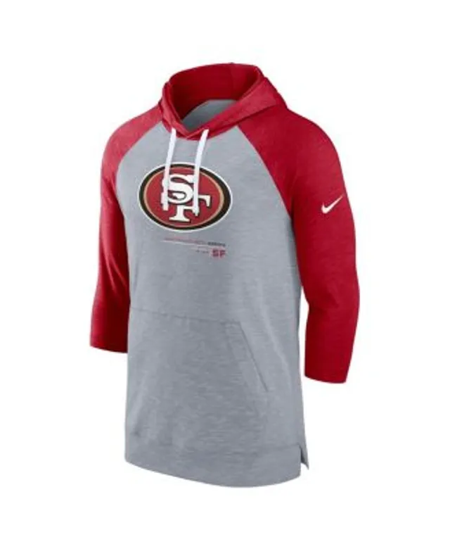 San Francisco 49ers Nike Dri-Fit Cotton Long Sleeve Raglan T-Shirt - Mens