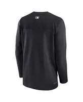 Men's Nike Gray/Black Colorado Rockies Authentic Collection Game Long  Sleeve T-Shirt