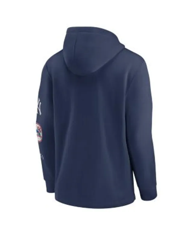 Nike Men's Navy Boston Red Sox Rewind Lefty Pullover Hoodie - Macy's