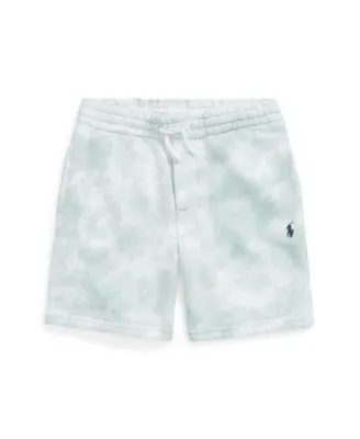 Toddler and Little Boys Washed Fleece Shorts