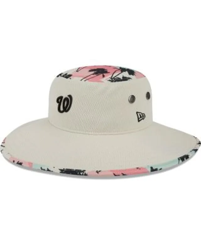 Men's New Era Natural Los Angeles Dodgers Retro Beachin' Bucket Hat