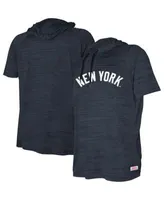 Youth Stitches Heathered Navy New York Yankees Raglan T-Shirt