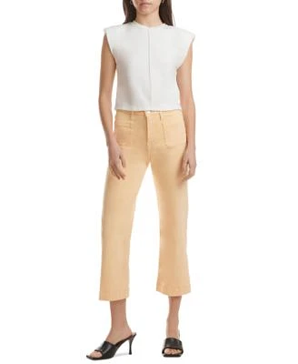 by 7 For All Mankind Women's High-Rise Cropped Wide-Leg Jeans